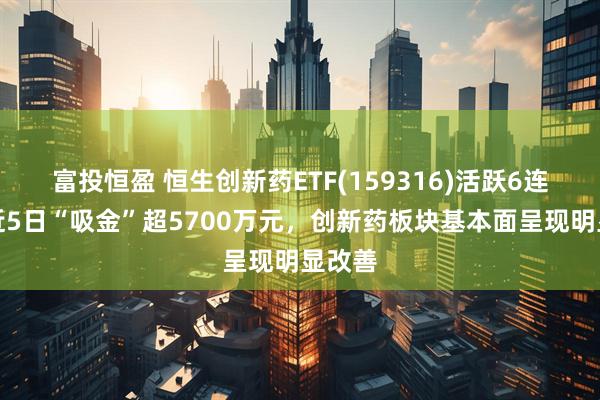 富投恒盈 恒生创新药ETF(159316)活跃6连涨，近5日“吸金”超5700万元，创新药板块基本面呈现明显改善